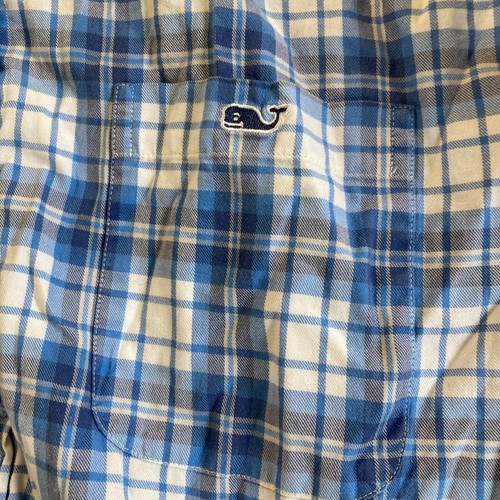 Vineyard Vines Tucker Mens Size L Large Button Up Shirt Blue Plaid Long Sleeve - Picture 6 of 11