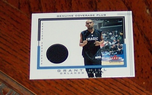 2001-02 Fleer Genuine Coverage Plus Uniforms Grant Hill HOF - Picture 3 of 3