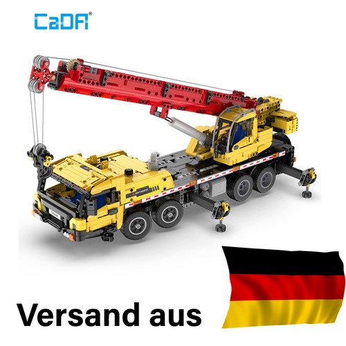 CADA C61081 W MOBILE CRANE AUTO KRAN FAHRZEUG MODELL TECHNIC 1831 TEILE NEU &OVP - Bild 22 von 24