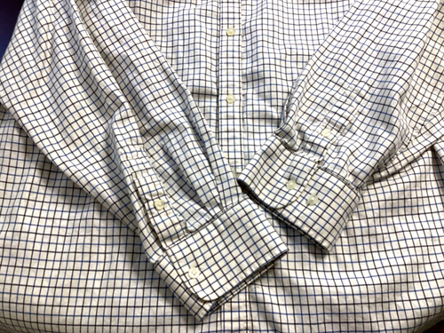 Lauren Ralph Lauren Damen 2X Bluse blau und schwarz kariert auf cremefarbenem Logo - Bild 6 von 6