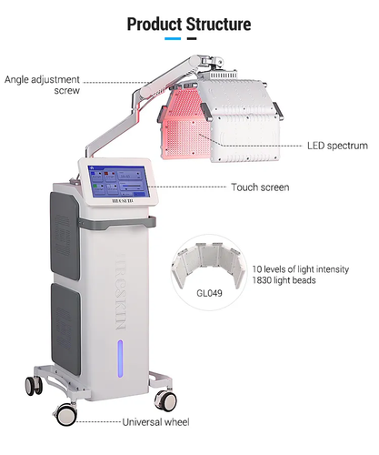 Vertical Spectrometer PDT 4 Color Light Repair whitening large row Lamp Machine - Picture 7 of 10