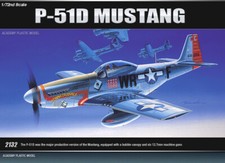 1:72 Academy P-51d Mustang Kit ACD12485 Model