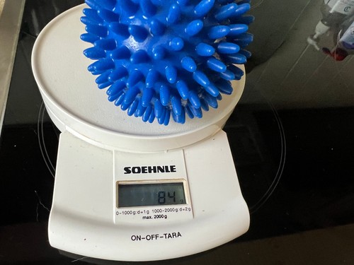 IGELBALL,Massageball,Stacheln,Noppen,Triggerpunkte Muskeln,hart,Blau,26cm Umfang - Bild 4 von 4