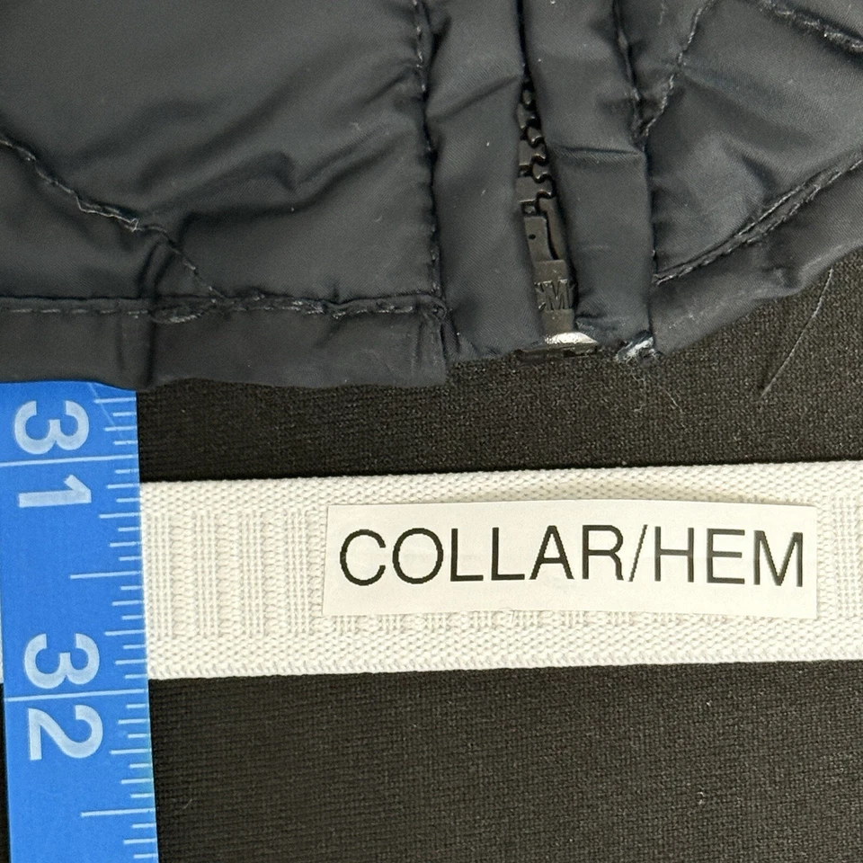 Chaleco acolchado Marc New York para hombre XL azul oscuro bolsillos con cremallera completa cuello alto Foto 4 de 4