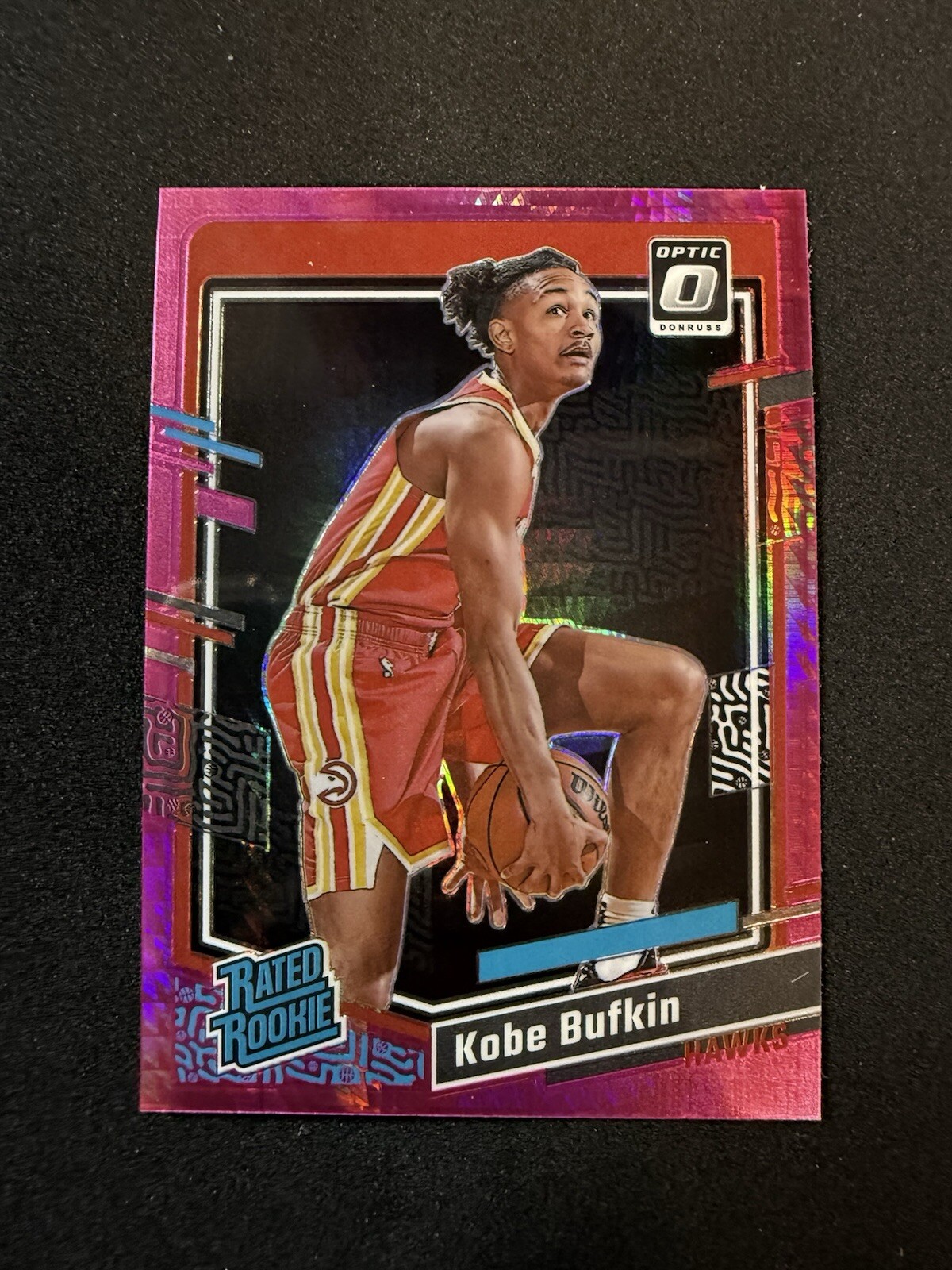 2023-24 Panini Donruss Optic - Rated Rookie Pink Hyper Prizm #220 Kobe Bufkin