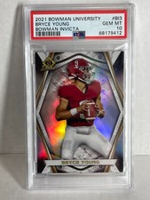 2021 Bowman University Chrome Bowman Invicta ROOKIE Bryce Young SP Rookie PSA 10