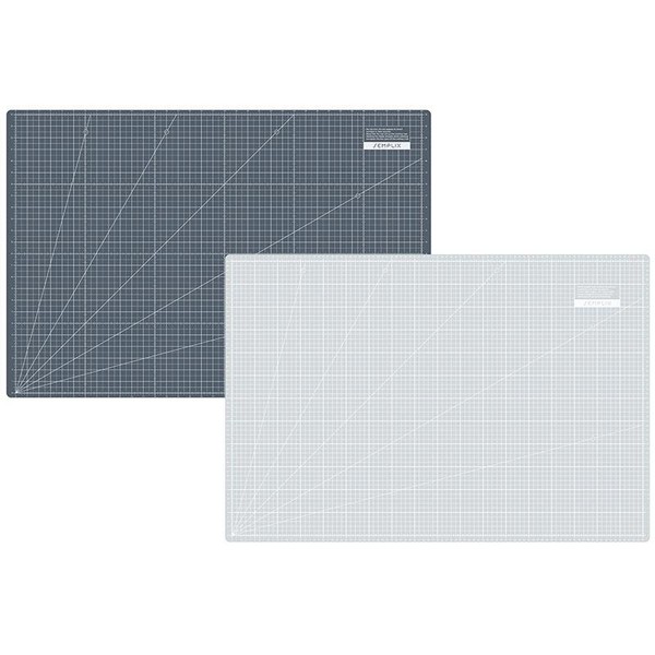 Semplix Schneidematte Hellgrau-Grau (90X60 Cm/35X24 Inch) A1 Beste QualitäT-image