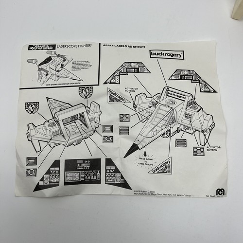1979 MEGO Buck Rogers in the 25th Century Laserscope Fighter JCPENNEY MAIL AWAY! - Picture 11 of 21
