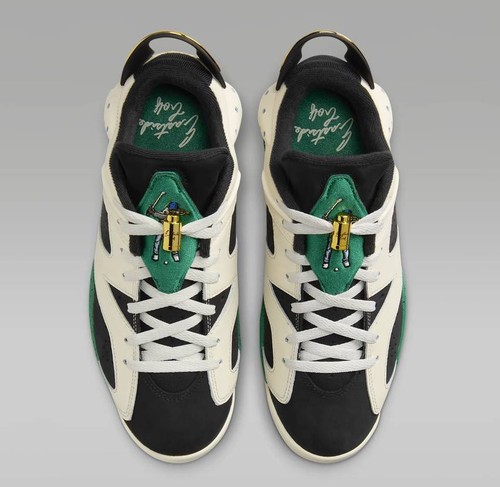 FJ0848-100 Eastside Golf Nike Air Jordan 6 Low Golf White Malachite 1961 (Men's) - Picture 4 of 9