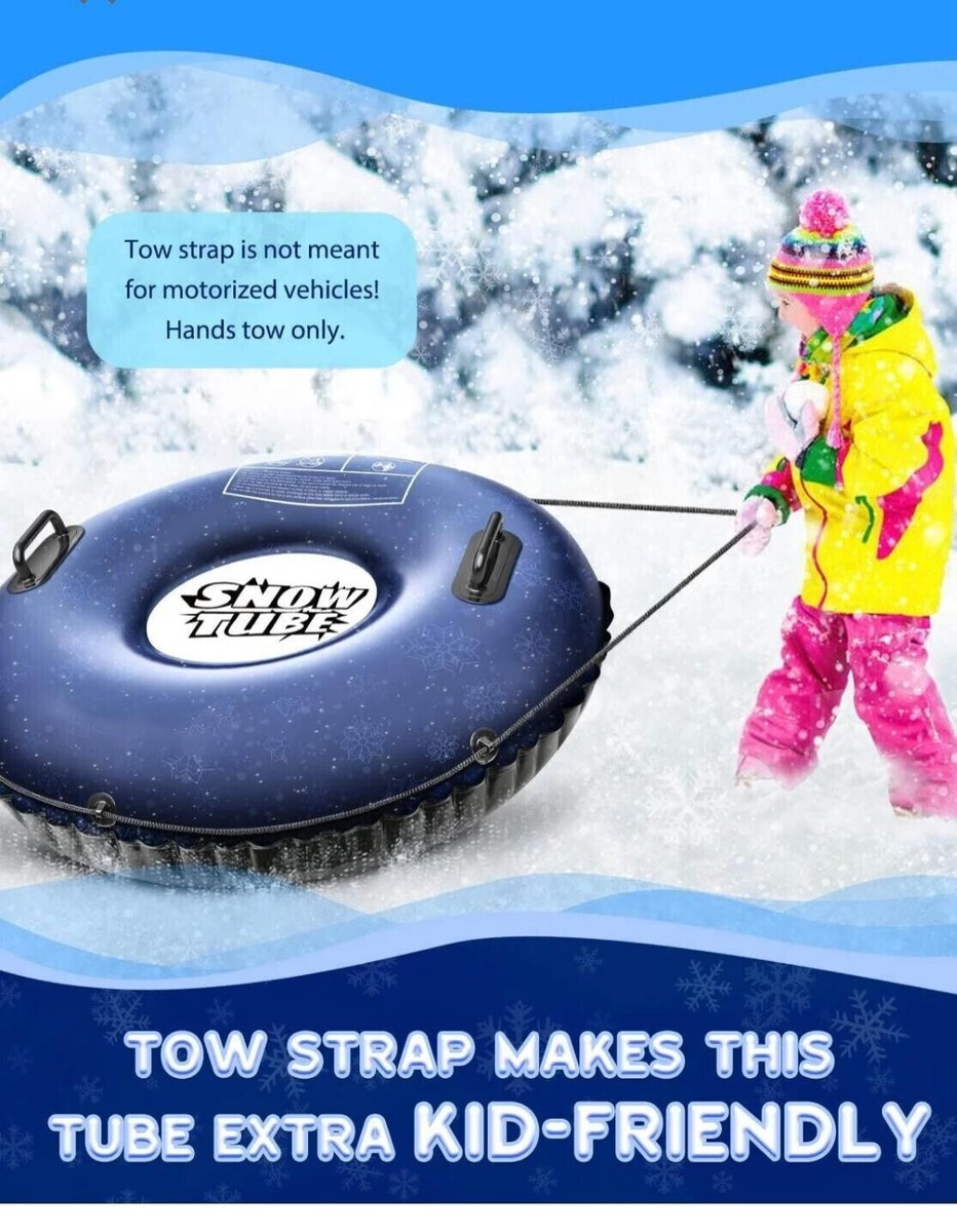Snow Tube Inflatable Snow Sled Toboggan Snow Toys Kids With Air