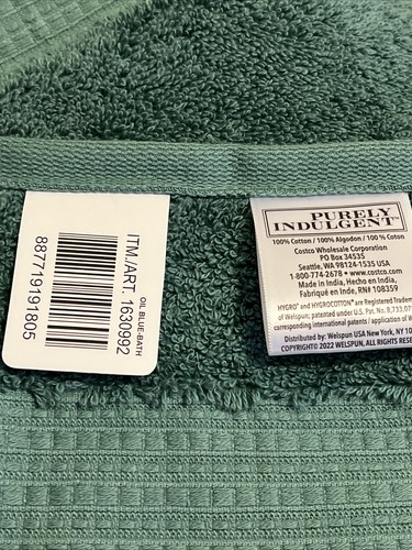 Purely Indulgent bath towel 30”X58” Green Oeko-Tex NWT - Picture 6 of 6