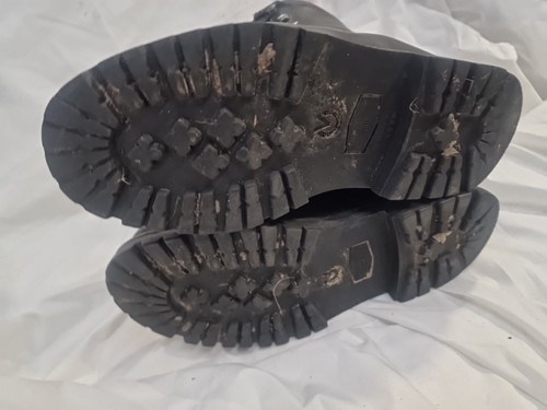 Botas de combate de cuero pesado del ejército austriaco para botas Reino Unido talla 7 UE 41 - Imagen 10 de 10