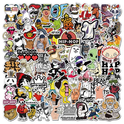 100/200/300 Naklejki na deskorolkę Bomba Winyl Laptop Naklejki na bagaż Naklejka Dope - Zdjęcie 1 z 13