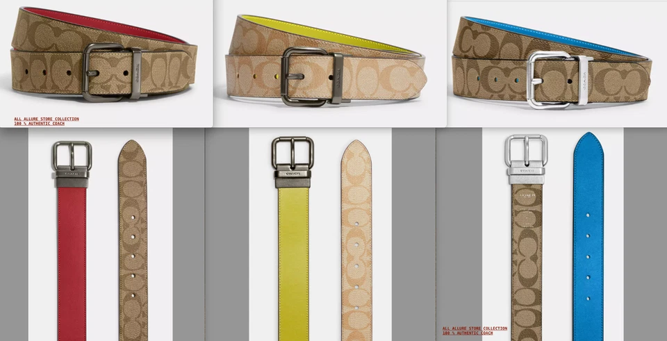 Hebilla de rodillo de cinturón BN Coach para hombre - Hebilla de arnés corte a medida reversible 38 mm Foto 3 de 3