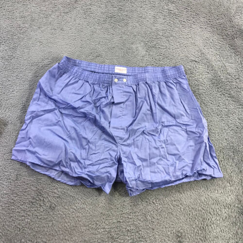 DEREK ROSE Boxer Short Mens Extra Large Boxer Briefs Trunk Underwear bLUE