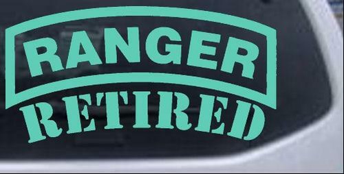 Army Ranger Retired Car or Truck Window Laptop Decal Sticker - Picture 12 of 32