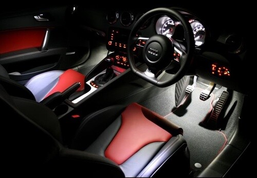 2x Luz interior LED para equipaje de cortesía puerta reposapiés para A3 A4 S4 A5 A6 TT Q5 Q7 - Imagen 7 de 10