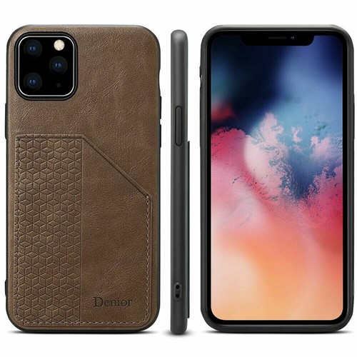 Luxury Denior Leather Card Slot Shockproof Back Case For Apple iPhone 11 Pro Max - Picture 9 of 13