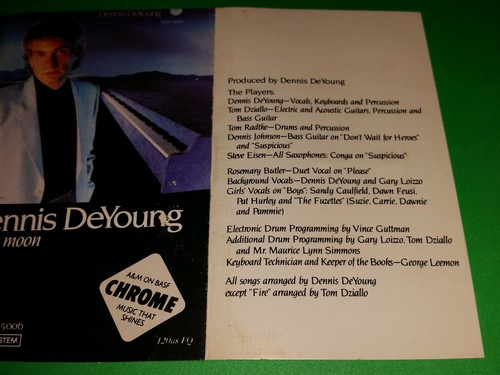 Dennis DeYoung - DESERT MOON - cassette (1984, A&M USA) CS-5006 CrO2 Audiophile - Picture 3 of 6