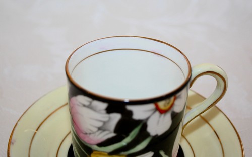 Seltene Paragon Double Warrant "Narzisse" Zitrone Bone China Demitasse Tasse & Untertasse - Bild 10 von 11
