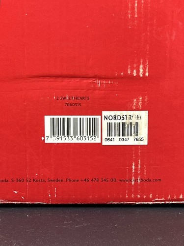 KOSTA BODA 2-Piece Sweet Hearts Perfect Together Votive Candle Holders Sweden - Picture 15 of 20