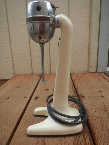 Vintage Hamilton Beach Milchshake Mixer Elfenbein Modell 30 1940er Extras - Bild 5 von 11