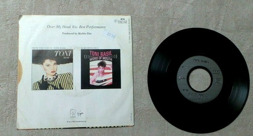 DISQUE VINYL 45T 7" SP / TONI BASIL "OVER MY HEAD" 1984 NEW WAVE - Imagen 2 de 2