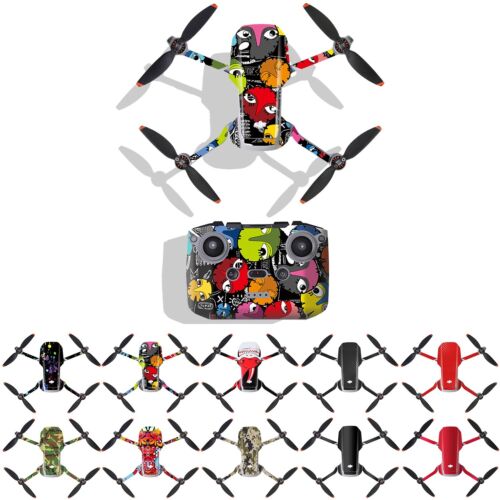 Adesivi PVC Impermeabili Pellicola Protettiva Pelle Decalcomania Per DJI MAVIC Mini 2 Drone - Foto 2 di 16