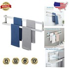 Elegant 32" Brushed Nickel Double Towel Bar - Stainless Steel Space-Saving Rack