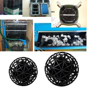 100Pcs-Aquarium-Bio-Balls-Filter-Media-Bag-Wet-Dry-Koi-Fish-Pond-Reef-w-Sponge