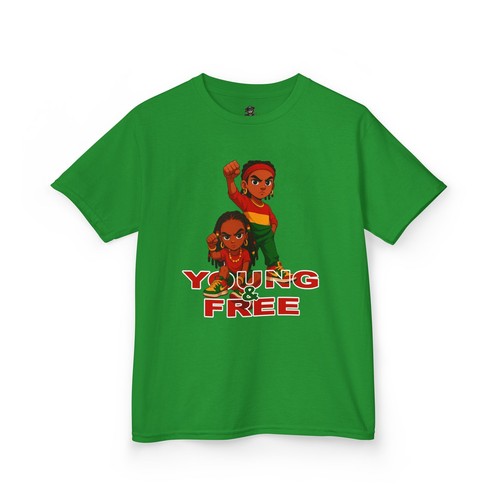 Juneteenth Young & Free Kids Empowering Youth Unisex T-Shirt - Picture 24 of 37