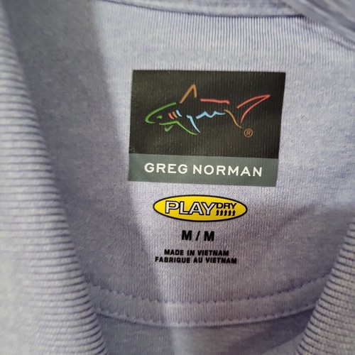 Polo Uomo Greg Norman Technical Performance Play Dry Blu Media Nuova con etichette - Foto 3 di 8