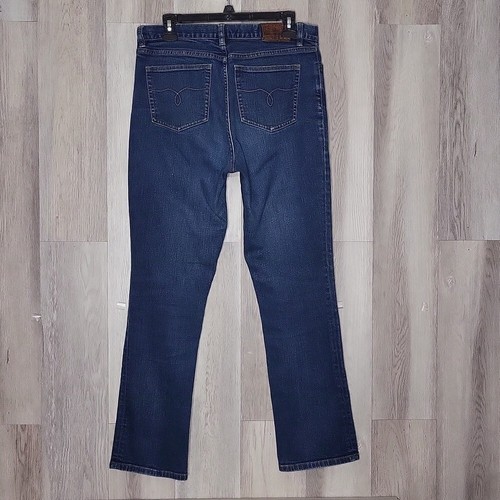 Jeans denim LRL Ralph Lauren donna 10 gamba dritta blu lavaggio medio vita media - Foto 2 di 9