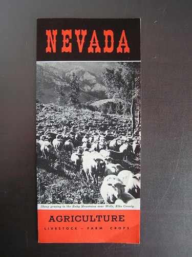 Nevada Agriculture - Livestiock - Farm Crop Vintage Brochure 1950's - Picture 1 of 3