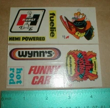 Plymouth Cuda Mopar Wynns Hurst rare fleer stickshift sticker sheets 1971 lot -