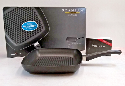 Scanpan Classic Induction 10.5 Inch Square Grill Pan - New