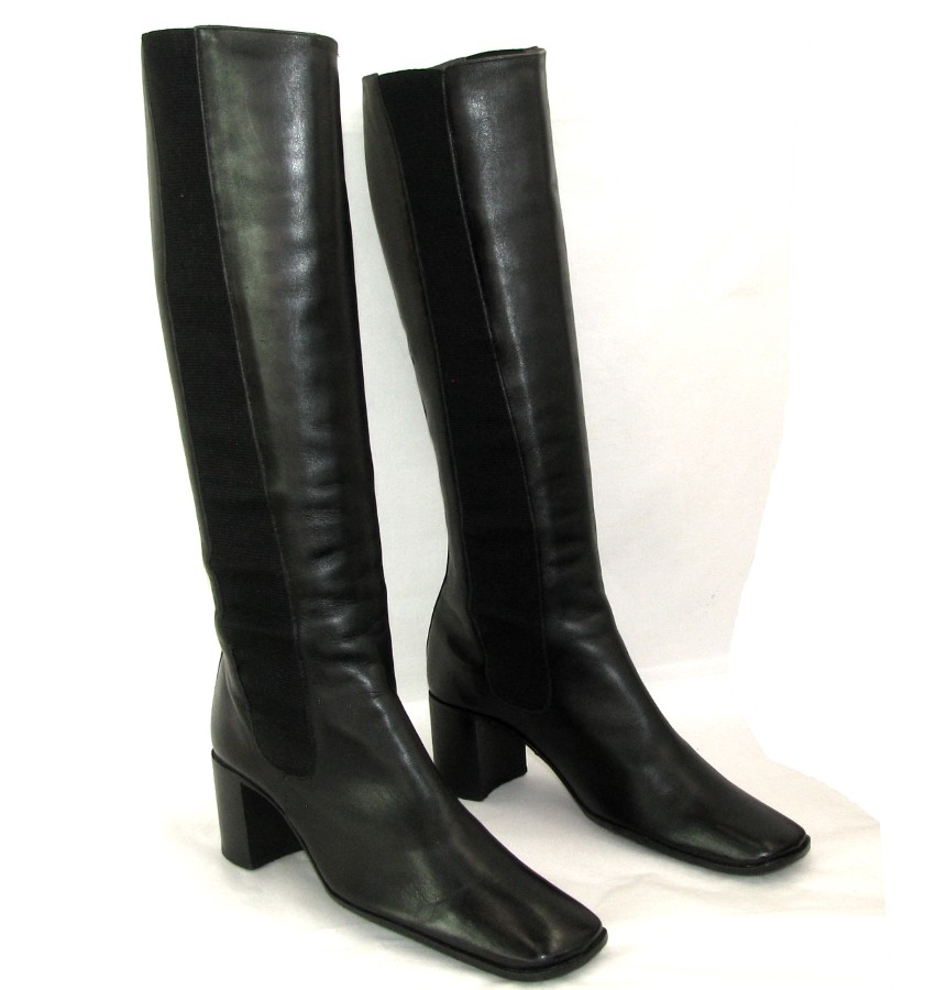 FREE LANCE Reitstiefel ELAST Spitze quadratisch schwarzes Leder 36 FREE LANCE Reitstiefel ELAST Spitze quadratisch quadratisch quadratisch schwarzes Leder 36 9ad301