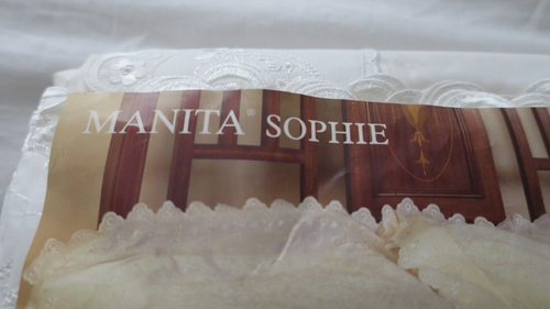 Manita Sophie Luxury Double Quilt Cover (200 x 200) + 2 Pillow (48x 74) BN White - Picture 3 of 5