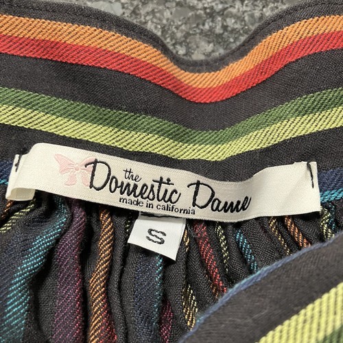 The Domestic Dame A Line Midi Skirt Women’s Small Multicolor Stripes 50s Style - Picture 6 of 10