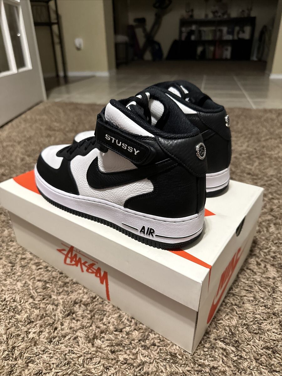 Nike Air Force 1 Mid x Stüssy Black & Light Bone DJ7840-002 Nike Air Force 1 Mid x Stüssy Black & Light Bone DJ7840-002