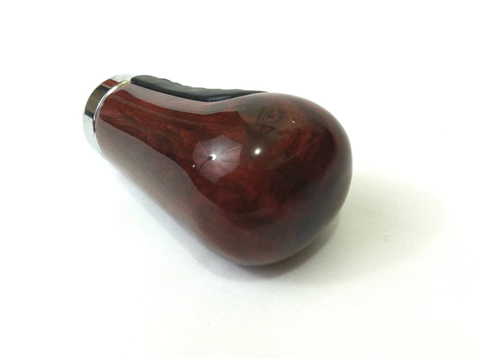 Ручной переключатель деревянный с черной кожаной рукояткой винт/на резьбе и без резьбы - Изображение 3 из 4