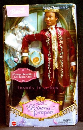 Erika Barbie Doll African American Princess and the Pauper AA King Dominick 2 . - Picture 3 of 3
