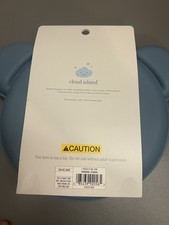 Bear Face Silicone Plate w/ compartments, Dishwasher and Microwave safe, 2 count