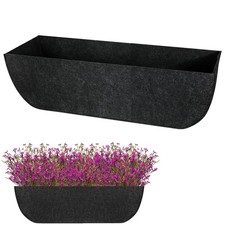 1-Pack 24in Planter Liners - Breathable Felt Hanging Basket and Window Box Li...