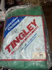 Tingley V41108 Flame Resistant Coverall Rain Suit, Pvc, 17 Mil Thick  Medium