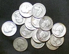 90% Silver Washington Mix Years Quarters silver coins Lot of 15