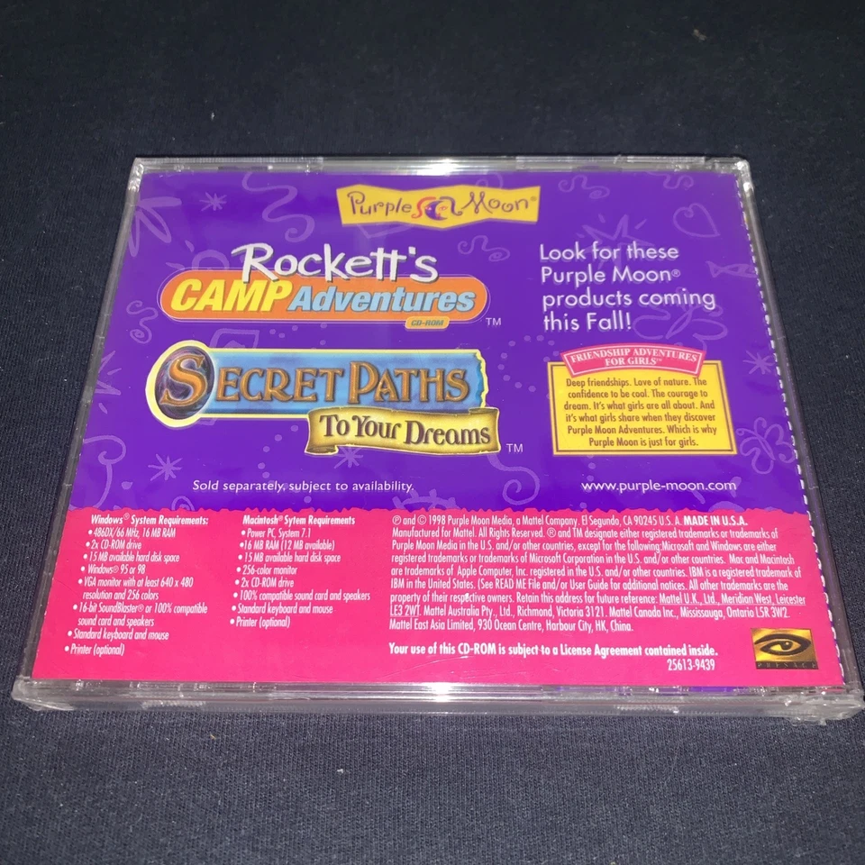 Purple Moon Rockett's First Dance CD-ROM For Windows & Mac Brand New Sealed - Image 2 of 2