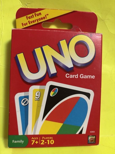 Mattel UNO Card Game with Customizable Wild Cards NEW FREE FAST SHIPPING