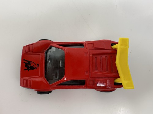 Lamborghini Countach 257 Majorette 200 vintage años 80 rojo amarillo difícil de encontrar - Imagen 6 de 7