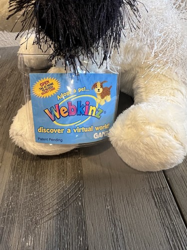 WEBKINZ-BLACK & WHITE CHEEKY DOG NWT HM192 New Old Stock-Unused Sealed Code - Picture 2 of 3